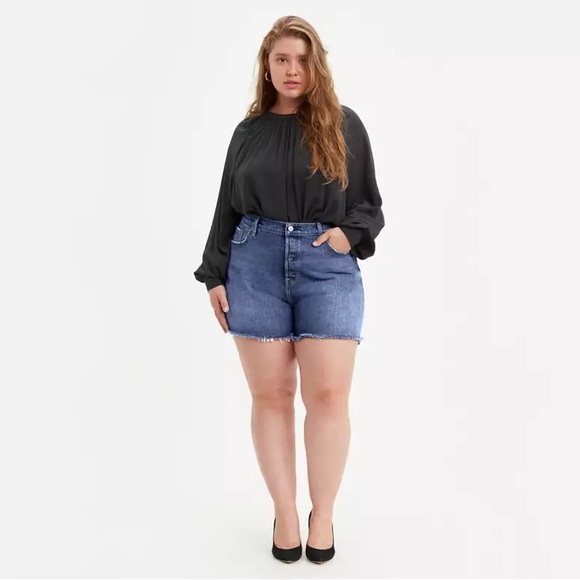 Levis 501 high rise Jean shorts size 22W - Picture 1 of 9